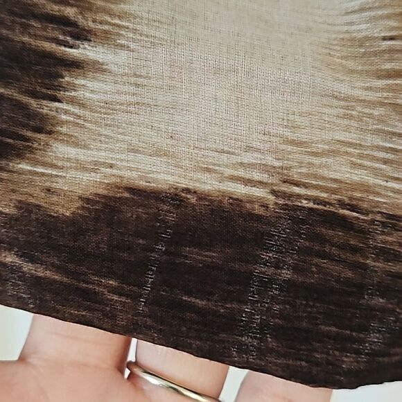 Calvin Klein Women’s Animal Print Pleated Full A Line Skirt Tan Brown Size 6 - Picture 4 of 8